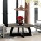 Armen Living Chester Modern Concrete and Acacia Round Coffee Table LCCHCOCC - alternate 2